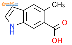 5-methyl-1H-Indole-6-carboxylic acid结构式图片|1167056-00-9结构式图片
