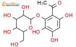 乙酮，1-[2-（b-D-吡喃葡萄糖基氧基）-3,4,6-三羟基苯基]-结构式图片|116964-03-5结构式图片