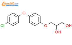 1,2-Propanediol, 3-[4-(4-chlorophenoxy)phenoxy]-, (±)-结构式图片|117045-53-1结构式图片