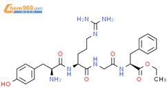 L-Phenylalanine,N-[N-(N2-L-tyrosyl-D-arginyl)glycyl]-, ethyl ester (9CI)结构式图片|117062-52-9结构式图片