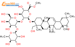 大豆皂苷Be甲酯结构式图片|117210-13-6结构式图片