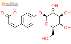 香豆酸-4-葡萄糖苷结构式图片|117405-48-8结构式图片