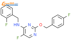 5-氟-N-(2-氟苄基)-2-((4-氟苄基)氧基)嘧啶-4-胺结构式图片|1174376-40-9结构式图片