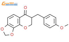 3-(4-甲氧基苄基)-7,8-亚甲二氧基色满-4-酮结构式图片|1174902-42-1结构式图片