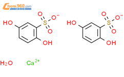 羟苯磺酸钙 (一水合)结构式图片|117552-78-0结构式图片