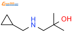 1-[(环丙基甲基)氨基]-2-甲基丙-2-醇结构式图片|1178438-03-3结构式图片