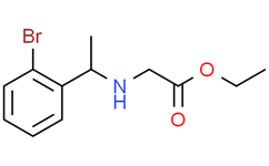 N-[1-（2-溴苯基）乙基]甘氨酸乙酯结构式图片|1179083-60-3结构式图片