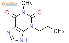3,9-dihydro-1-methyl-3-propyl-1H-Purine-2,6-dione结构式图片|118024-67-2结构式图片