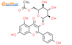 堪非醇3-O-(6"-O-乙酰基)葡萄糖苷结构式图片|118169-27-0结构式图片