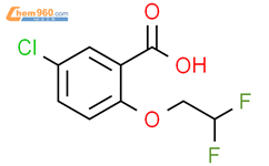 5-chloro-2-(2,2-difluoroethoxy)benzoic acid结构式图片|1182937-89-8结构式图片