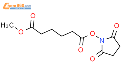 己二酸 1-(2,5-二氧代-1-吡咯烷基)酯 6-甲酯结构式图片|118380-06-6结构式图片