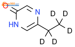 2-羟基-5-(乙基-d5)吡嗪结构式图片|1185306-46-0结构式图片