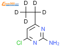 4-氯-2-氨基-6-(乙基-d5)-嘧啶结构式图片|1185306-57-3结构式图片