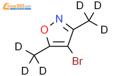 4-溴-3,5-(二甲基-d6)-异恶唑结构式图片|1185306-70-0结构式图片