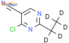 4-氯-5-氰基-2-(乙基-d5)-嘧啶结构式图片|1185306-71-1结构式图片