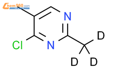 4-氯-5-甲基-2-(甲基-d3)-嘧啶结构式图片|1185306-85-7结构式图片