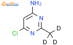 4-氯-6-氨基-2-(甲基-d3)-嘧啶结构式图片|1185308-25-1结构式图片