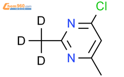 4-氯-6-甲基-2-(甲基-d3)-嘧啶结构式图片|1185309-13-0结构式图片