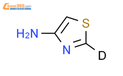4-氨基(噻唑-2-d1)结构式图片|1185310-40-0结构式图片