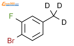 2-氟-4-(甲基-d3)溴苯结构式图片|1185311-51-6结构式图片