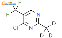 4-氯-5-三氟甲基-2-(甲基-d3)-嘧啶结构式图片|1185312-29-1结构式图片