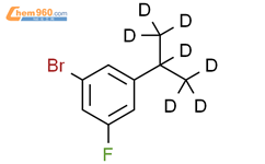 3-氟-5-(异丙基-d7)溴苯结构式图片|1185312-76-8结构式图片
