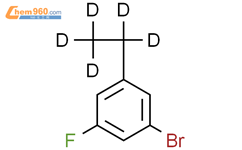 3-氟-5-(乙基-d5)溴苯结构式图片|1185313-02-3结构式图片
