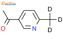 3-乙酰-6-(甲基-d3)-吡啶结构式图片|1185314-07-1结构式图片