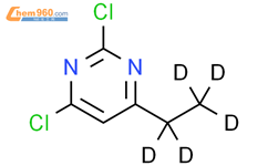2,4-二氯-6-(乙基-d5)-嘧啶结构式图片|1185314-28-6结构式图片