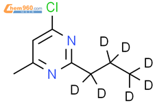 4-氯-6-甲基-2-(n-丙基-d7)-嘧啶结构式图片|1185314-56-0结构式图片
