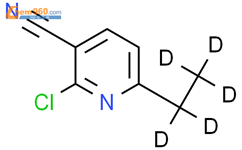 2-氯-3-氰基-6-(乙基-d5)吡啶结构式图片|1185314-72-0结构式图片