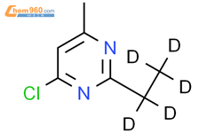 4-氯-6-甲基-2-(乙基-d5)-嘧啶结构式图片|1185314-85-5结构式图片