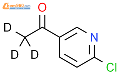 2-氯-5-(乙酰基-d3)-吡啶结构式图片|1185314-86-6结构式图片