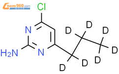 4-氯-2-氨基-6-(n-丙基-d7)-嘧啶结构式图片|1185315-12-1结构式图片