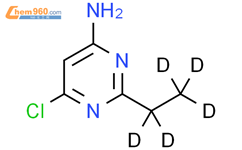 4-氯-6-氨基-2-(乙基-d5)-嘧啶结构式图片|1185315-18-7结构式图片