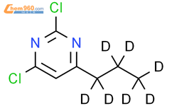 2,4-二氯-6-(n-丙基-d7)嘧啶结构式图片|1185316-42-0结构式图片