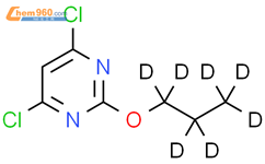 4,6-二氯-2-(n-丙氧基-d7)-嘧啶结构式图片|1185316-64-6结构式图片