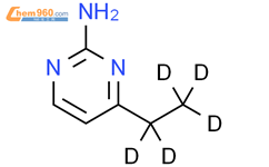 2-氨基-4-(乙基-d5)-嘧啶结构式图片|1185317-43-4结构式图片