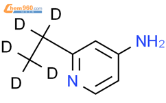 4-氨基-2-(乙基-d5)吡啶结构式图片|1185317-77-4结构式图片