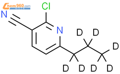 2-氯-3-氰基-6-(正丙基-d7)吡啶