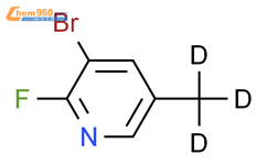 3-溴-2-氟-5-(甲基-d3)吡啶结构式图片|1185319-98-5结构式图片