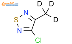 3-氯-4-(甲基-d3)-1,2,5-噻二唑结构式图片|1185320-23-3结构式图片