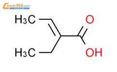 2-乙基-2-丁烯酸结构式图片|1187-13-9结构式图片