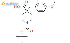 4-(4-Methoxy-benzyl)-piperidine-1,4-dicarboxylic acid mono-tert-butyl ester结构式图片|1187172-32-2结构式图片