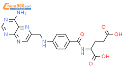 L-Glutamic acid,N-[4-[[(4-amino-6-pteridinyl)methyl]amino]benzoyl]-结构式图片|118869-51-5结构式图片