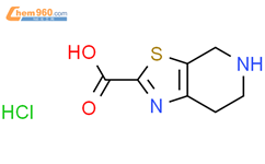 4,5,6,7-tetrahydroThiazolo[5,4-c]pyridine-2-carboxylic acid hydrochloride结构式图片|1190971-73-3结构式图片