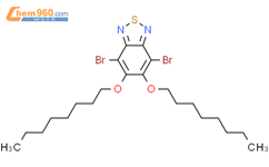 4,7-二溴-5,6-双(辛氧基)-2,1,3-苯并噻二唑结构式图片|1192352-08-1结构式图片