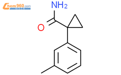1- (3-甲基苯基)环丙烷甲酰胺结构式图片|1195945-69-7结构式图片