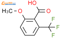 2-甲氧基-6-(三氟甲基)苯甲酸, JRD结构式图片|119692-41-0结构式图片
