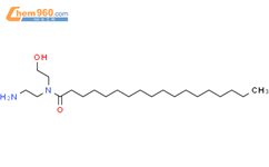 n-(2-氨基乙基)-n-(2-羟基乙基)-十八烷酰胺结构式图片|120-41-2结构式图片